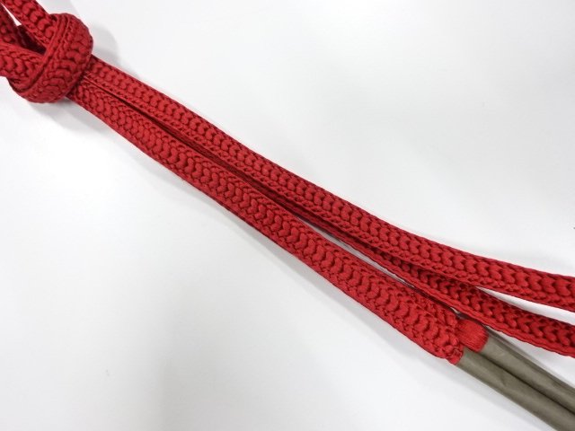 JAPANESE KIMONO / UNUSED HAND-TIED OBIJIME